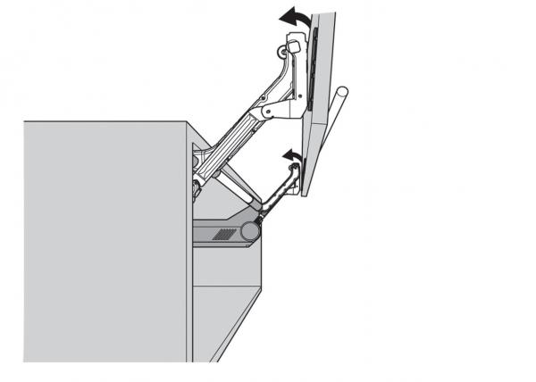 Aventos HL Hebelpaketset für Klappen KH 450-580mm